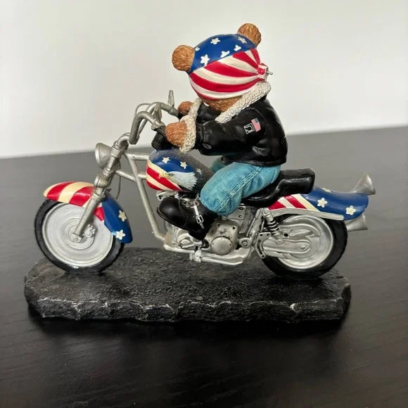 Faithful Fuzzies Born To Ride - Bear To Be Wild Collectible Figurine - Picture 2 of 9